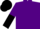 Silk - Purple, purple and black halved sleeves, black cap
