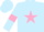 Silk - Light blue, pink star and armlets