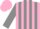 Silk - Pink, grey vertical stripes, grey sleeves