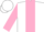Silk - White, pink stripe, pink sleeves, white cap