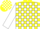 Silk - Yellow, white blocks, yellow bars on white sleeves