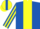Silk - Royal Blue, Yellow stripe, striped sleeves