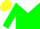 Silk - Green, white yoke, yellow cap
