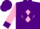 Silk - Purple, 'jr' on pink diamond, purple diamonds and cuffs on pink sleeves