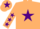 Silk - Beige, Purple star, Beige sleeves, Purple stars, Beige cap, Purple star