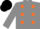 Silk - Grey body, orange spots, grey arms, black cap