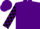 Silk - Purple body, white arms, black checked, purple cap
