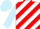 Silk - white, red diagonal stripes, light blue sleeves, light blue cap