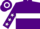 Silk - Purple, white hoop, white stars on sleeves