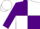 Silk - Purple and white quartered diagonally, purple sleeves, white cap, purple peak