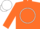 Silk - Orange, white circle 'tl' emblem on back, matching cap
