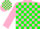 Silk - Pink and green blocks, pink slvs