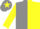Silk - grey and yellow halved horizontally, yellow crown, yellow sleeves, grey cuffs, grey cap, yellow star