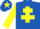 Silk - Royal blue, yellow cross of lorraine, sleeves and star on cap