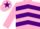 Silk - Pink, purple chevrons, pink cap, purple star