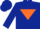 Silk - Dark Blue, Orange inverted triangle
