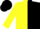 Silk - Yellow and black triangular halves, black hoops on yellow sleeves, yellow and black cap