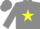 Silk - Gray, yellow star