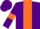 Silk - Purple body, orange stripe, purple arms, orange armlets, purple cap