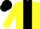 Silk - Yellow, Black stripe, Black Cap