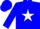 Silk - Blue, cream star