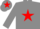 Silk - grey, red star, grey sleeves, grey cap, red star