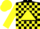 Silk - Black, Yellow Triangle, Yellow Blocks on Sleeves, Yellow Cap