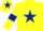 Silk - Yellow, Dark Blue star, armlets and star on cap