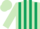 Silk - light green and dark green striped,light green cap