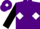 Silk - Purple, white diamond hoop, purple diamond stripe on black sleeves