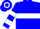 Silk - Blue with 'w' in white hoop, blue sleeves with white hoop