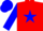 Silk - Red, blue star, sleeves and cap