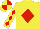 Silk - Yellow, red diamond, red diamonds on sleeves, yellow and red quartered cap