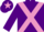 Silk - Purple, mauve cross belts and star on cap