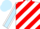 Silk - white, red diagonal stripes, light blue sleeves, white seams, light blue cap