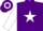 Silk - Purple, white star, white hoop on sleeves