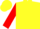 Silk - Yellow, yellow 's' on red shield, red cuffs on sleeves