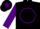 Silk - Black, purple, 'gj' in star circle, black star stripe on purple sleeves