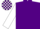 Silk - Purple, white blocks, purple blocks on white sleeves