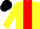 Silk - Yellow, red stripe, black cap