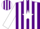 Silk - Purple, white star, purple ,white stripes on sleeves