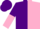 Silk - Purple and pink vertical halves