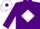 Silk - Purple, white diamond, white cap, purple diamond