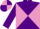 Silk - Purple and Mauve diabolo, quartered cap