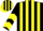 Silk - Black and yellow stripes, chevrons on sleeves