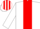 Silk - WHITE, red panel, striped cap