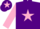 Silk - PURPLE, pink star & sleeves, purple cap, pink star