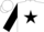 Silk - White, black 'w', black star on sleeves, white cap