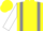 Silk - Yellow, grey braces, grey bar on white sleeves, yellow cap