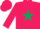 Silk - Rose body, dark green star, rose arms, rose cap, dark green striped